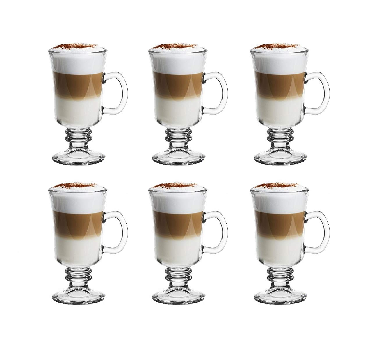 Topkapi 250.670 - Irish Coffee, Punsch, Glühwein, Heiße Schokolade Becher mit Henkel, Modell 44856, ~225 ml, 6 Stück