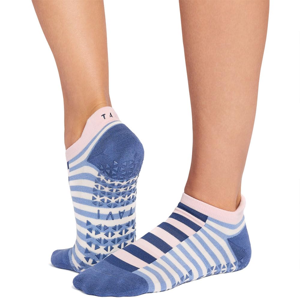 TAVI Savvy Non-Slip Grip Socks for Women | Yoga, Pilates, Barre, Gym Workouts (UK, Alpha, S, Regular, Regular, Demi)