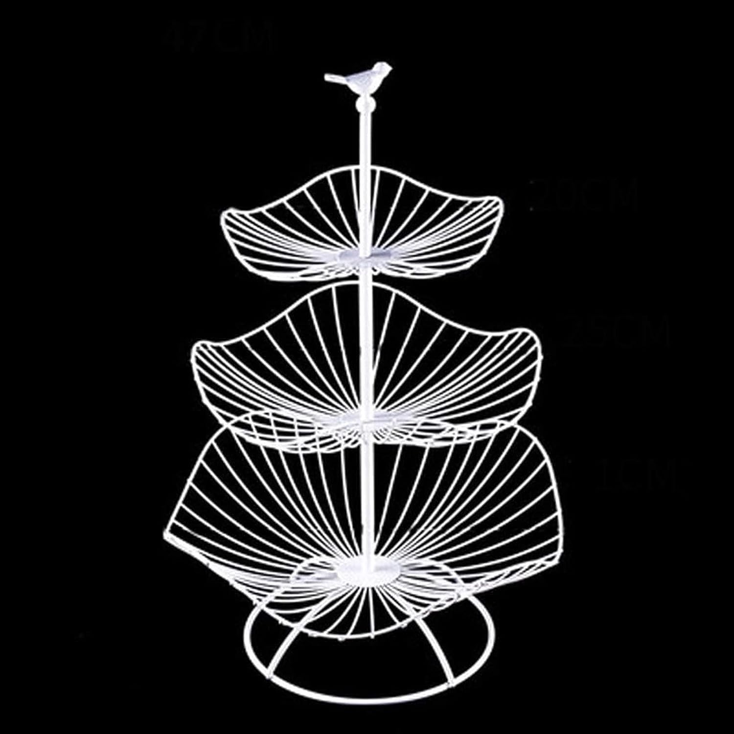 Mnuvxzaewf E Kitchen Countertop Fruit Rack-Fruit Basket Holder 3 Tier(E)