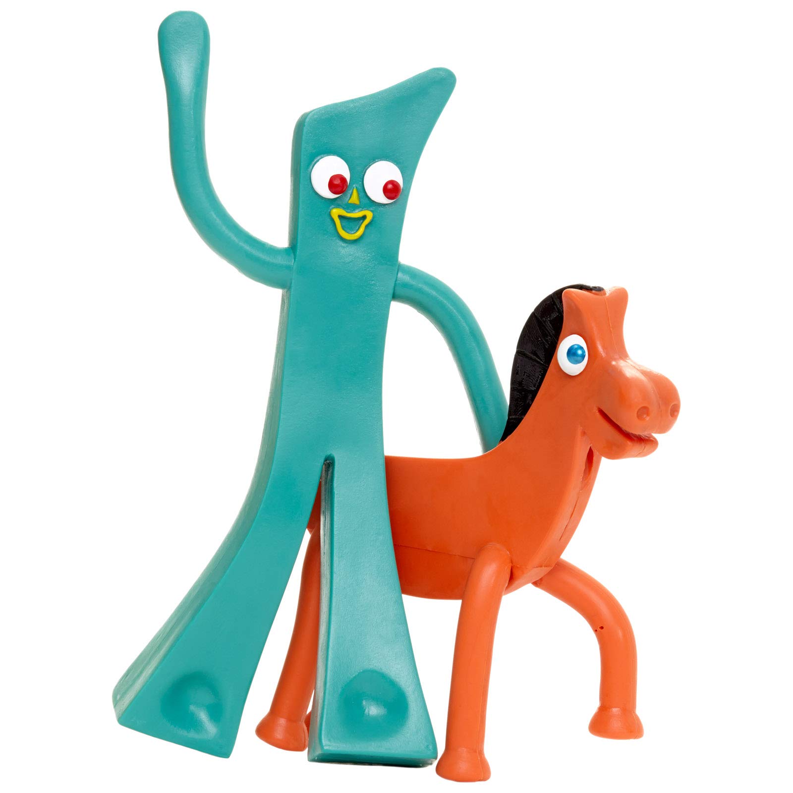 Bendable GUMBY フィギュア NJ Croce Gumby & Pokey Bendable Figure Pair, Figures