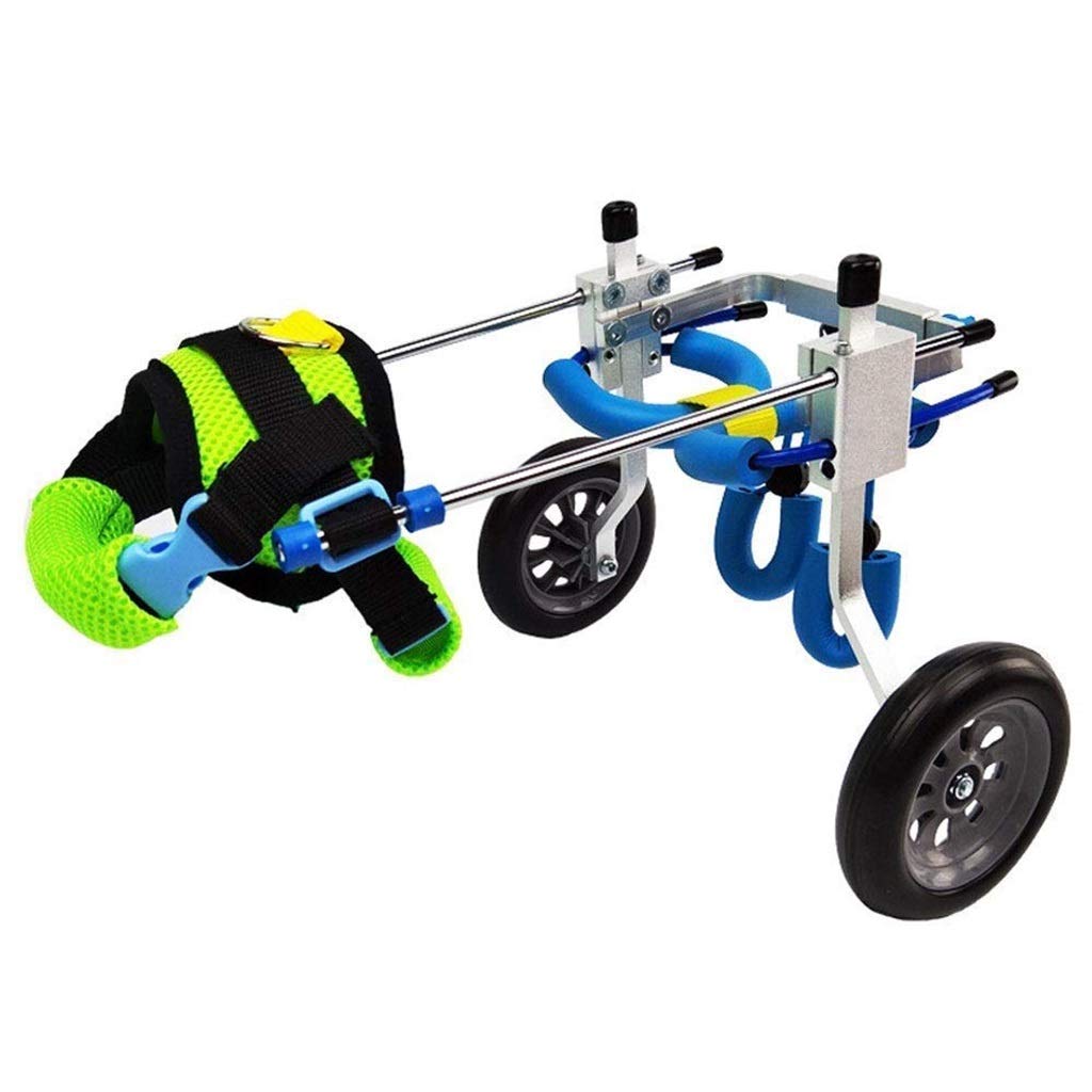Sedia a Rotelle per Cani Cura dell'Anca e delle Articolazioni Scooter Portatile per Cani Veicolo di addestramento per la Riabilitazione delle Zampe Posteriori per la Riparazione delle Gambe