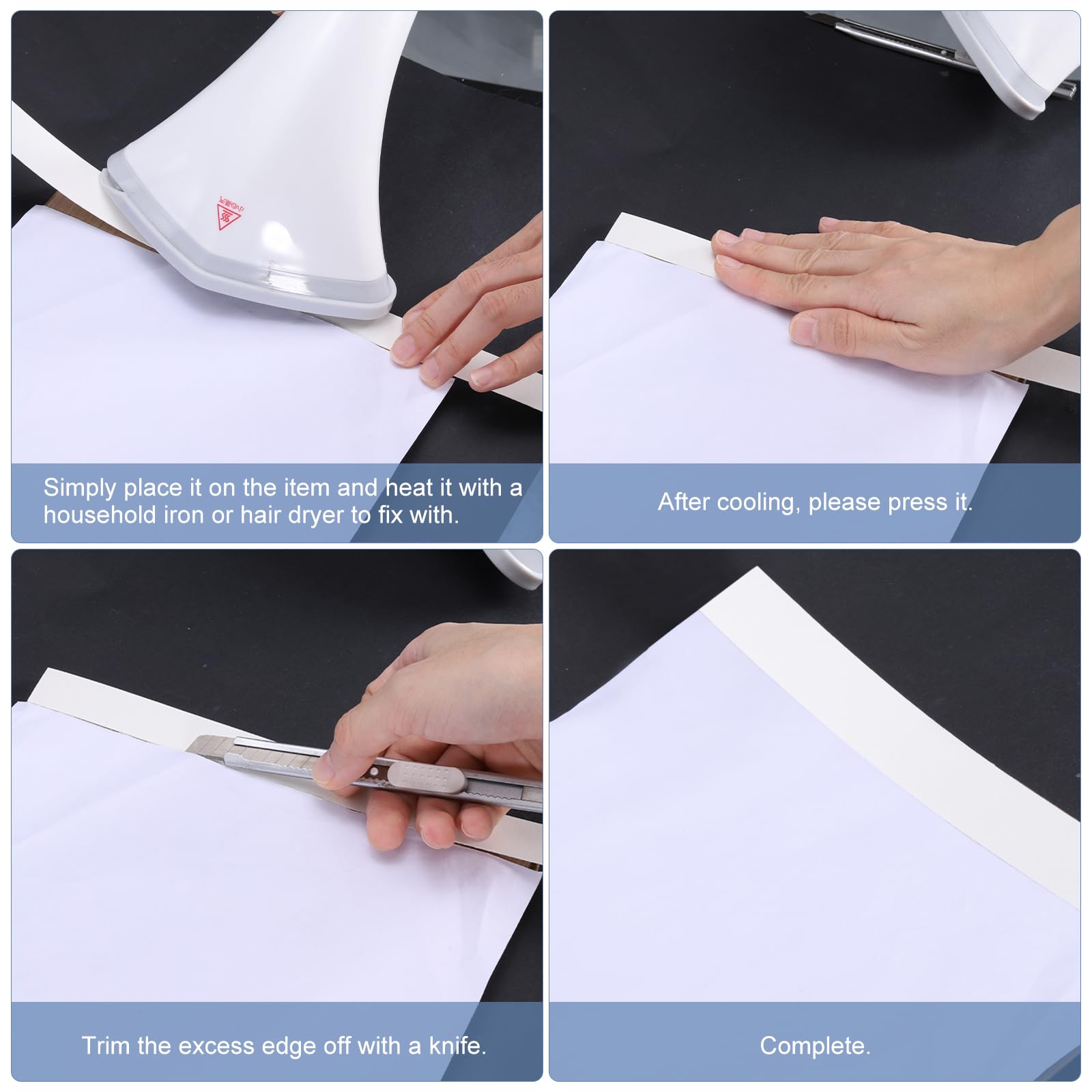 Amazon.co.jp: uxcell 木口テープ 黒 30.5 M 木製 補修テープ