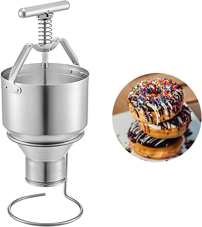 PY145 Manual Donut Depositor Dropper Plunger Dough Batter Dispenser