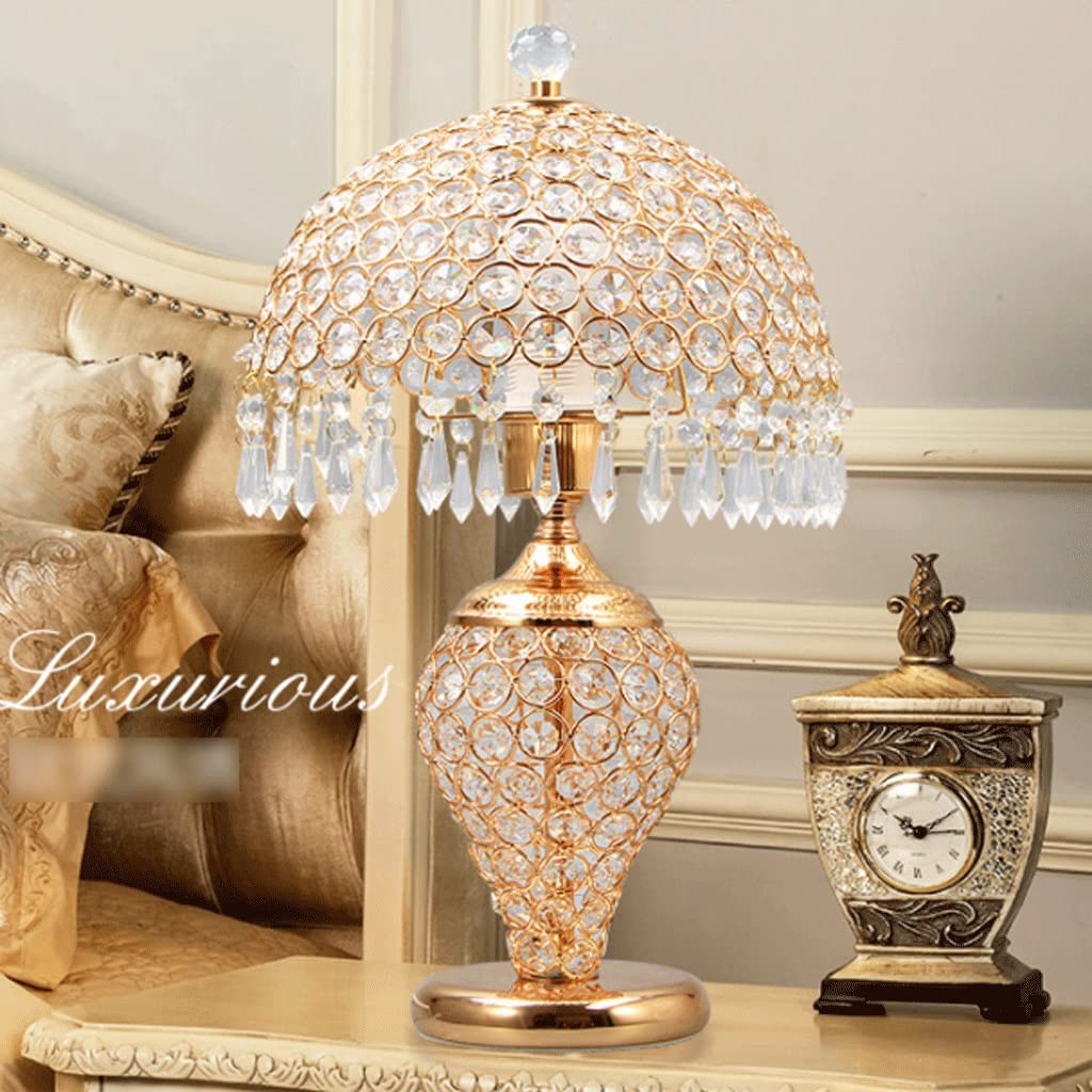 Lampa Stołowa Kryształowa Lampa Stołowa Luksusowa Lampka Nocna Dekoracyjne Lampy Stołowe Do Pokoju Nadaje Się Sypialni Salon Pokój Biurowy Do Domowego | Remote Control Switch