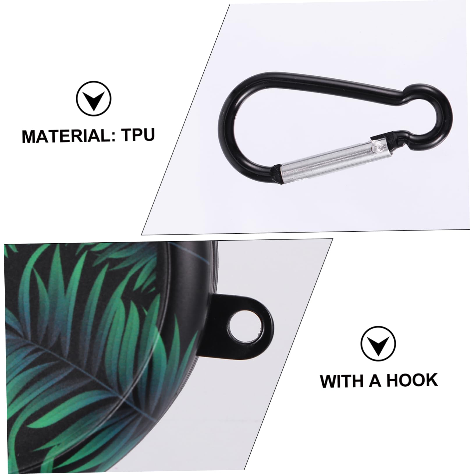 Angoily 3 Piezas Estuche De Silicona Funda para Auriculares Sencilla Cubierta Protectora para Puntas De Auriculares De Silicona Carcasa De Auriculares Caso TPU Anti-rasguños Inalámbrico