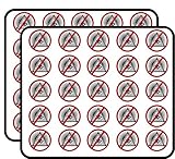 Round No Illuminati Pyramid Eye Sign (Anti New World Order) Sticker for Scrapbooking, Calendars,...