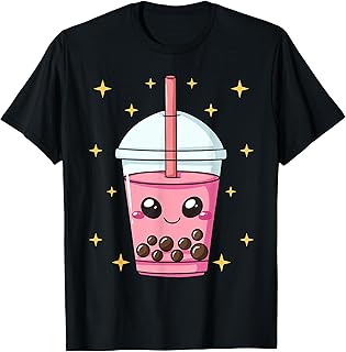 Boba Bubble Milk Tea Tea-Based Drink Tapioca Pearls T-Shirt