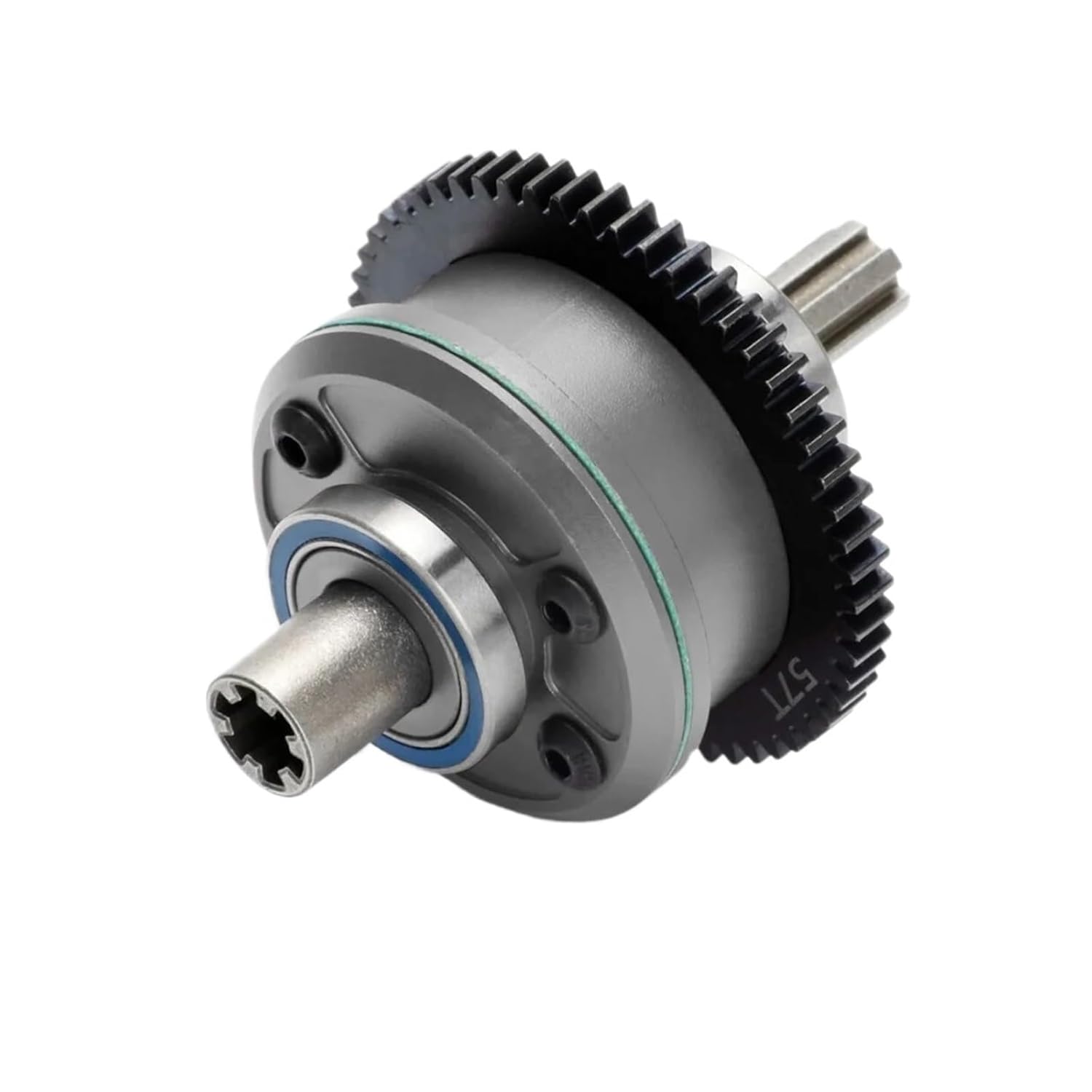 Center Gear Differential Assembly 57T 0.8M Car 3S 4S 1/8 311165(Black)