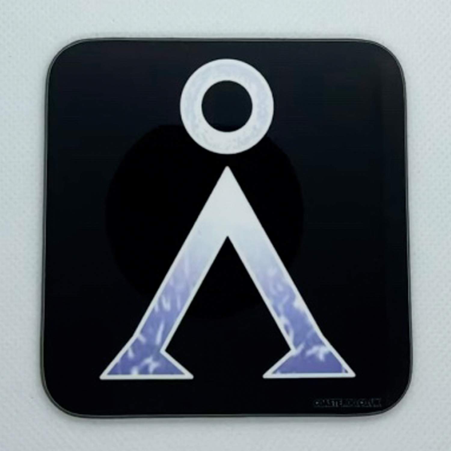 Coasteroo Earth Glyph (Home Pyramid Symbol) Stargate - Drinks Coaster - Hardboard - 9Cm X 9Cm - Gloss Finish