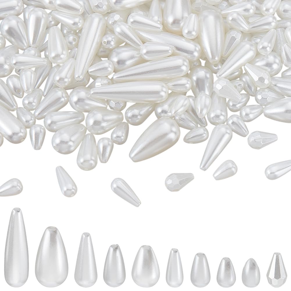 Perles en forme de goutte d'eau en vrac pour fabrication de bijoux collier et bracelet