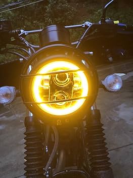 Amazon | 【HOZAN照明】ブラック 5.75 LEDヘッドライト アンバー色DRL