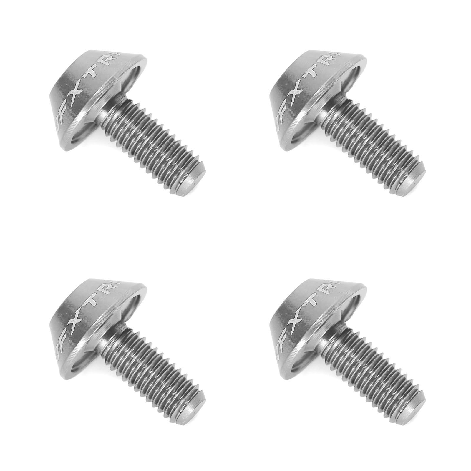 Ruimou 4Pcs M5x12mm Bolts Screw, Bicycle Water Bottle Cage Hex Bolts, for Bicycle Water Bottle Cage (Silver)