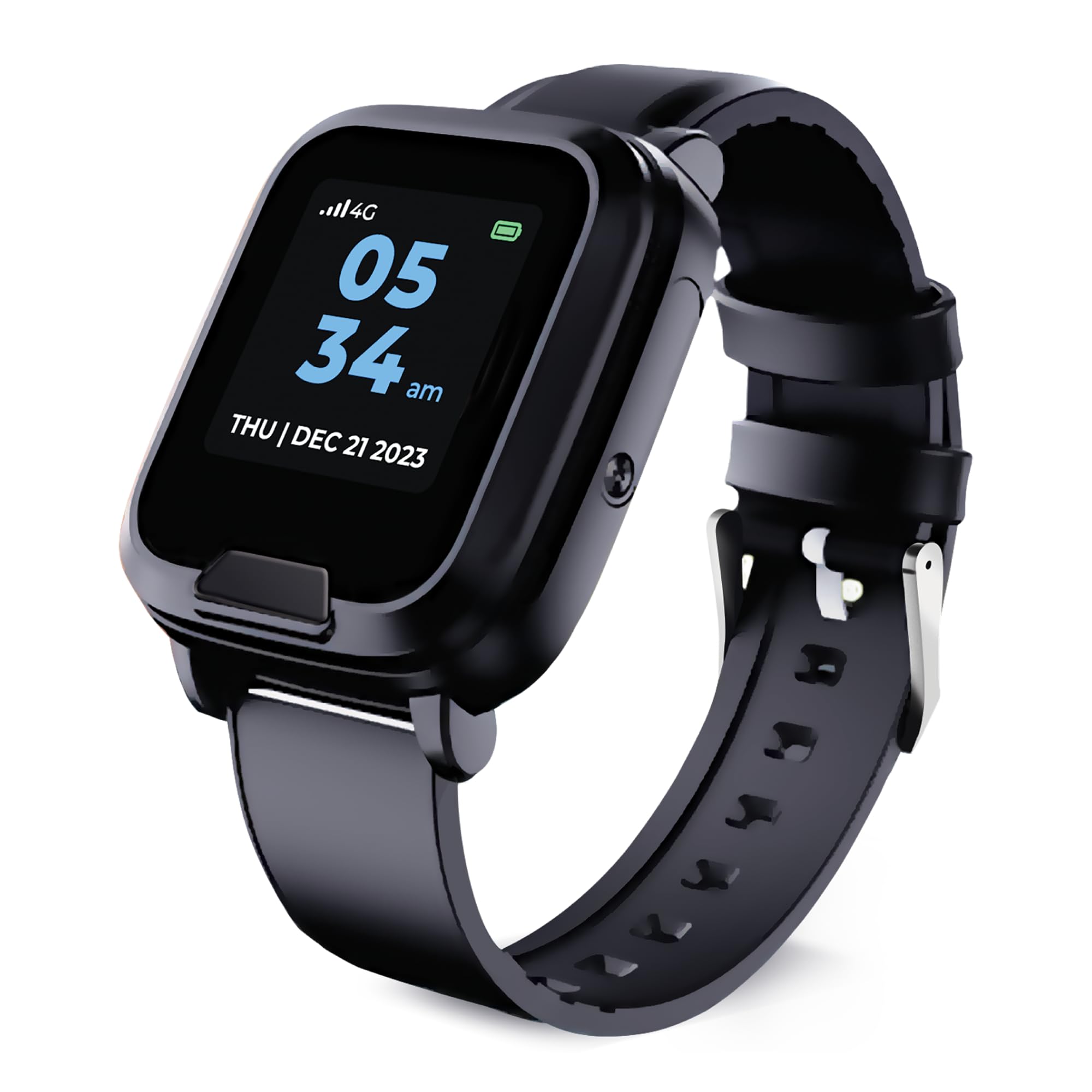 Medical Alert Smartwatch System | Wearable Help Button | Waterproof | GPS Location Tracker | 24/7 Emergency Assistance | Heart Rate Monitor | Optional Fall Detection