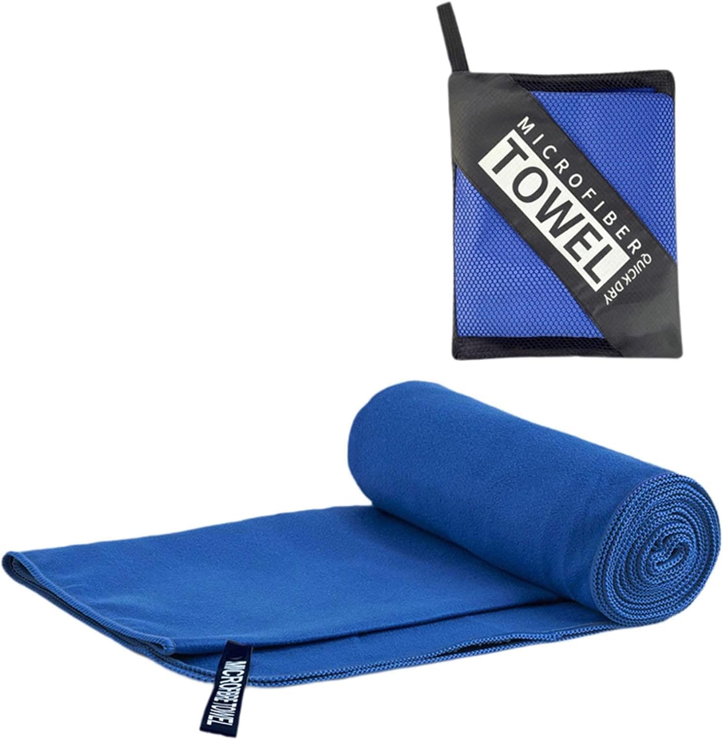 LushOrchidVale Microfibre Towel - Quick dry Lightweight Absorbent Travel Towel,Beach Towel Perfect for Sports Beach Gym Swimming,Cycling,Yoga, Camping,Hiking (Royal Blue, 40x80cm)