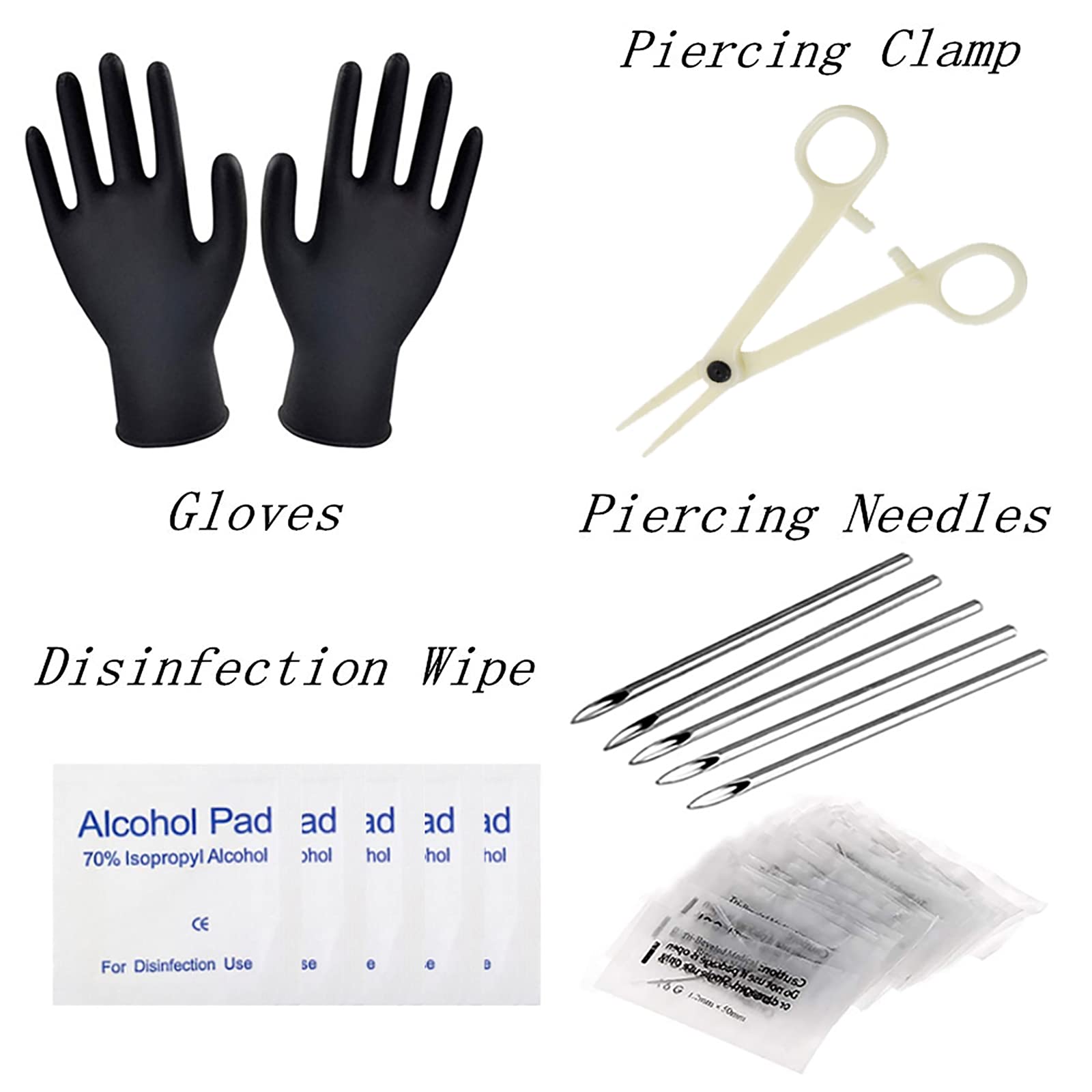 Piercing Kit Combofix 31Pcs Professional Belly Nose Piercing Kit