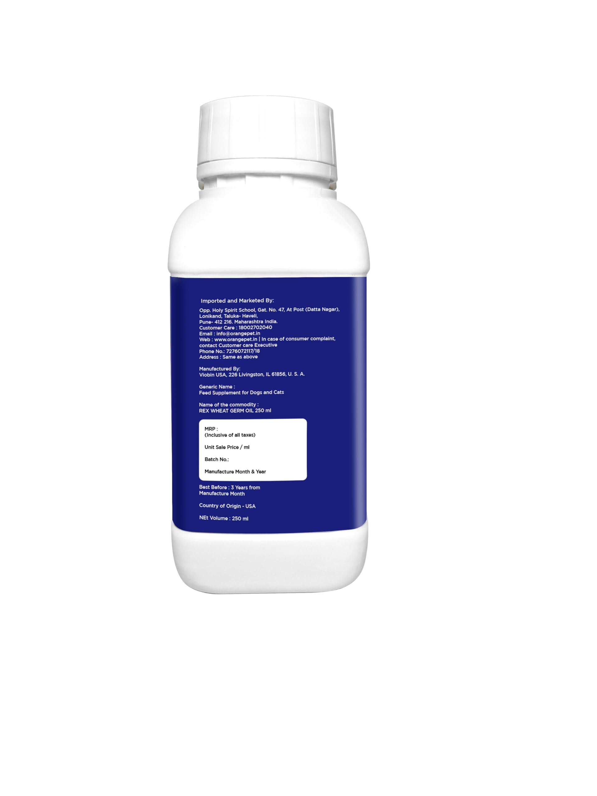 Rex Wheat Germ Oil, 250 ml 3
