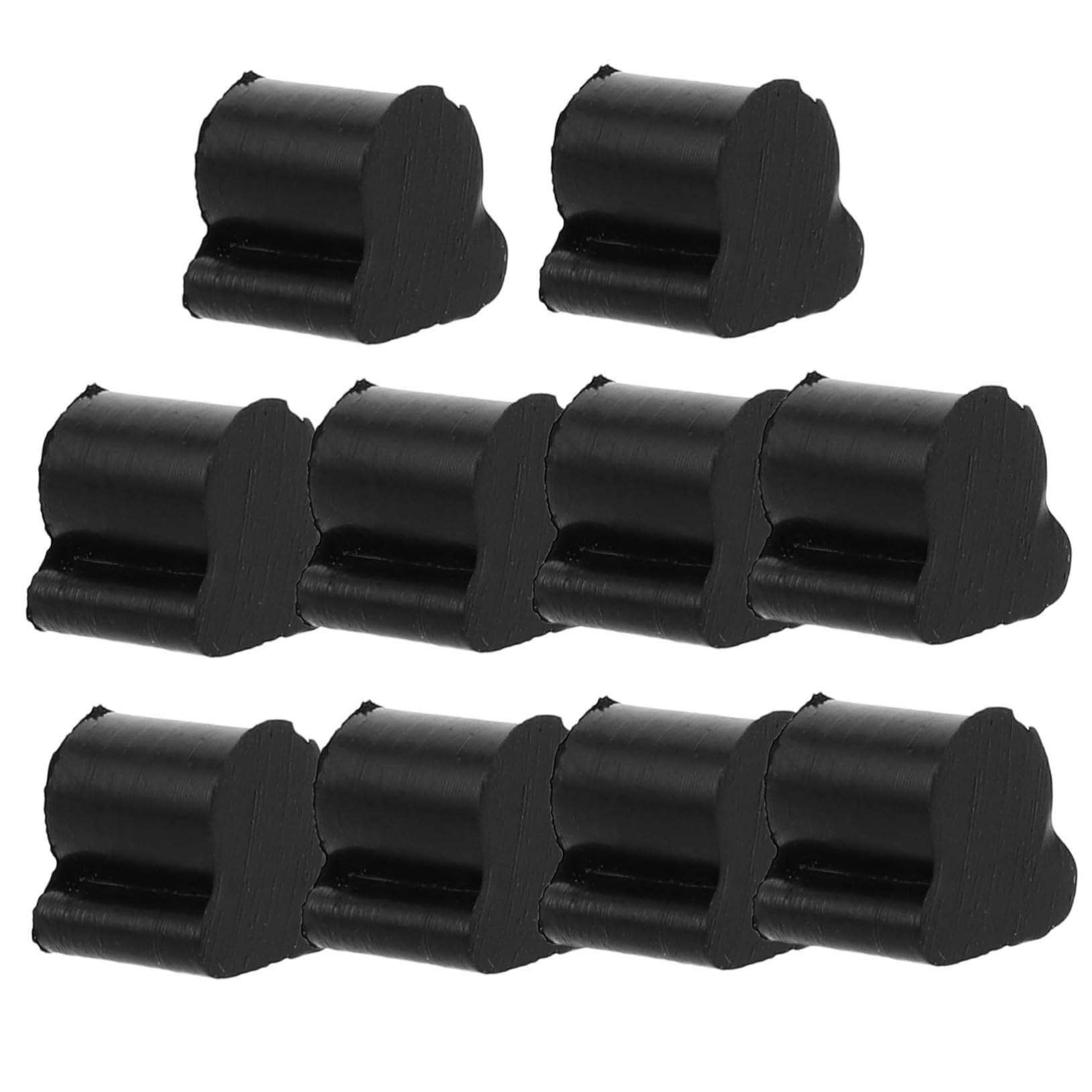 SUPVOX 10 Pcs Tampons en Caoutchouc Noir pour Piston de Cor D'harmonie, Absorption de Choc et Fonctionnement Fluide, Accessoires pour Trombone et Instruments en Cuivre