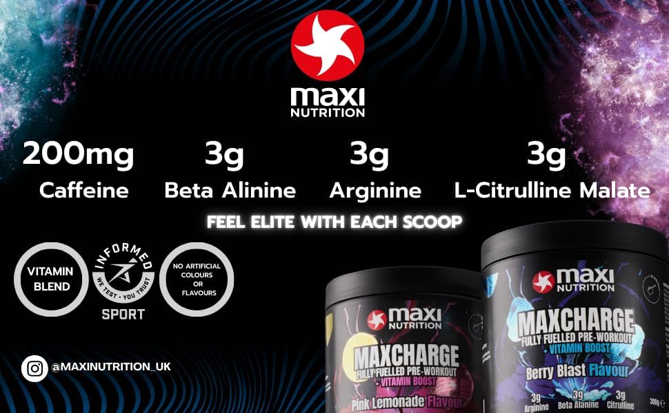 MaxiNutrition Max Charge Review: Sugar-Free Energy Boost