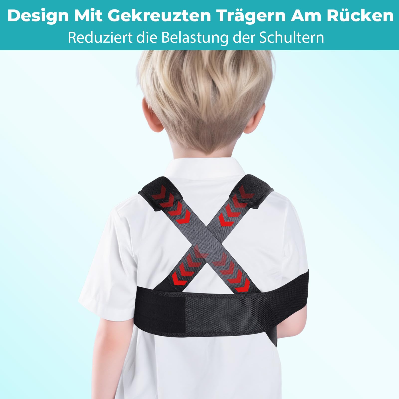 Maintien du bras Écharpe de bras pour enfants, écharpe de bras respirante pour le bras cassé, le coude, le poignet et la récupération des blessures(Noir,XS)