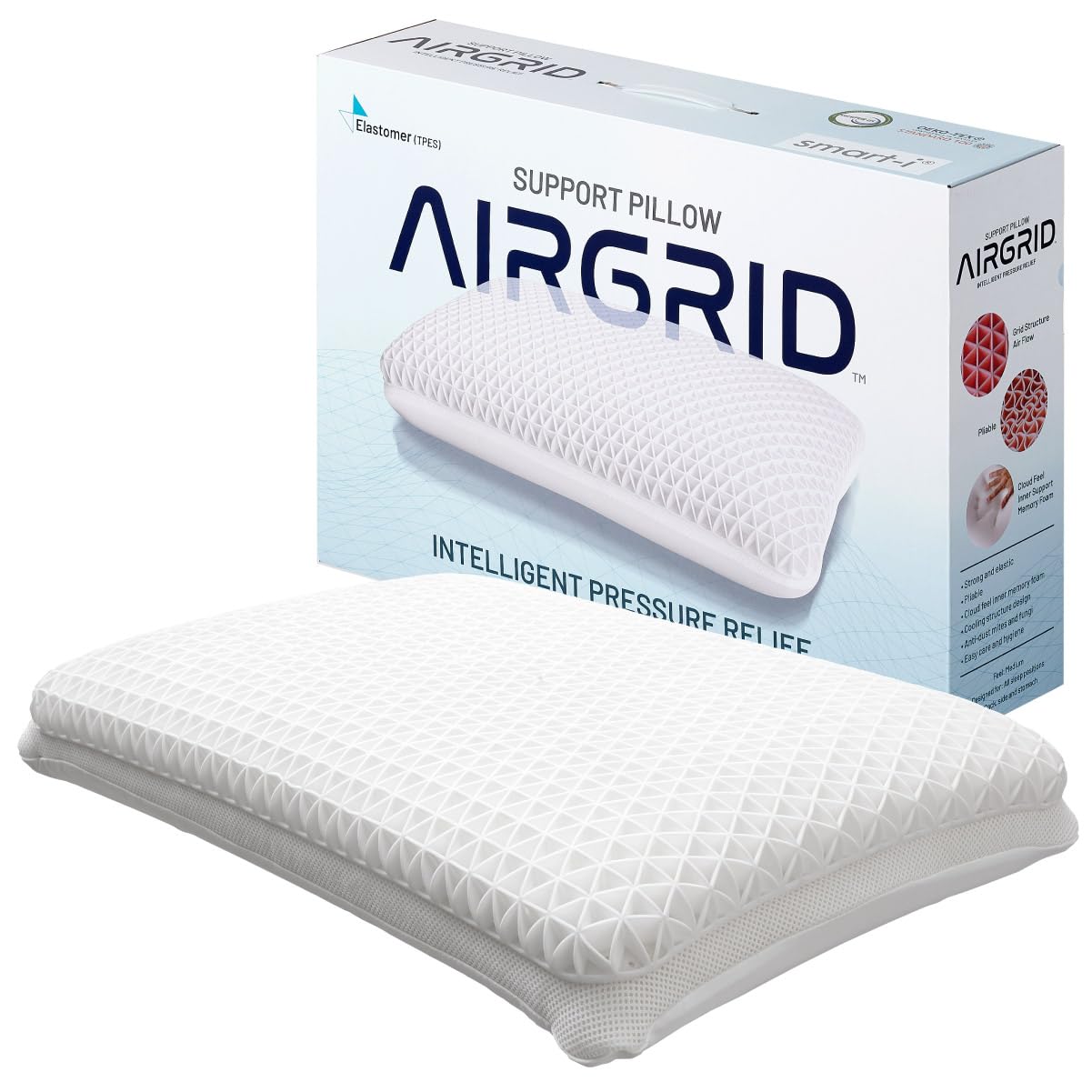 Amazon｜スマート・アイ(smart-i) 快眠枕 高反発 低反発 ハイブリッド