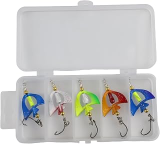 Señuelo giratorio para peces voladores de 3,8 g, 6,8 cm, cebo de metal llamativo de 360 grados, con diseño realista, para pesca, giratorio con peso, para lucios de trucha y lubina