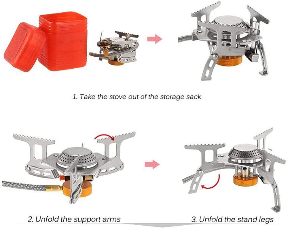 Buy Outdoor Mini Camping Stove Portable Collapsible Fishing Stoves