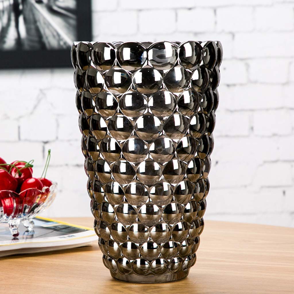 Vase en verre stable pour bouquet de fleurs et décoration de maison