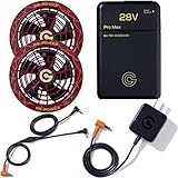長信ジャパン GB-POWER 28V PRO MAXバッテリー＆ファンセット GB428PD+GF1 スクランブルワインファン