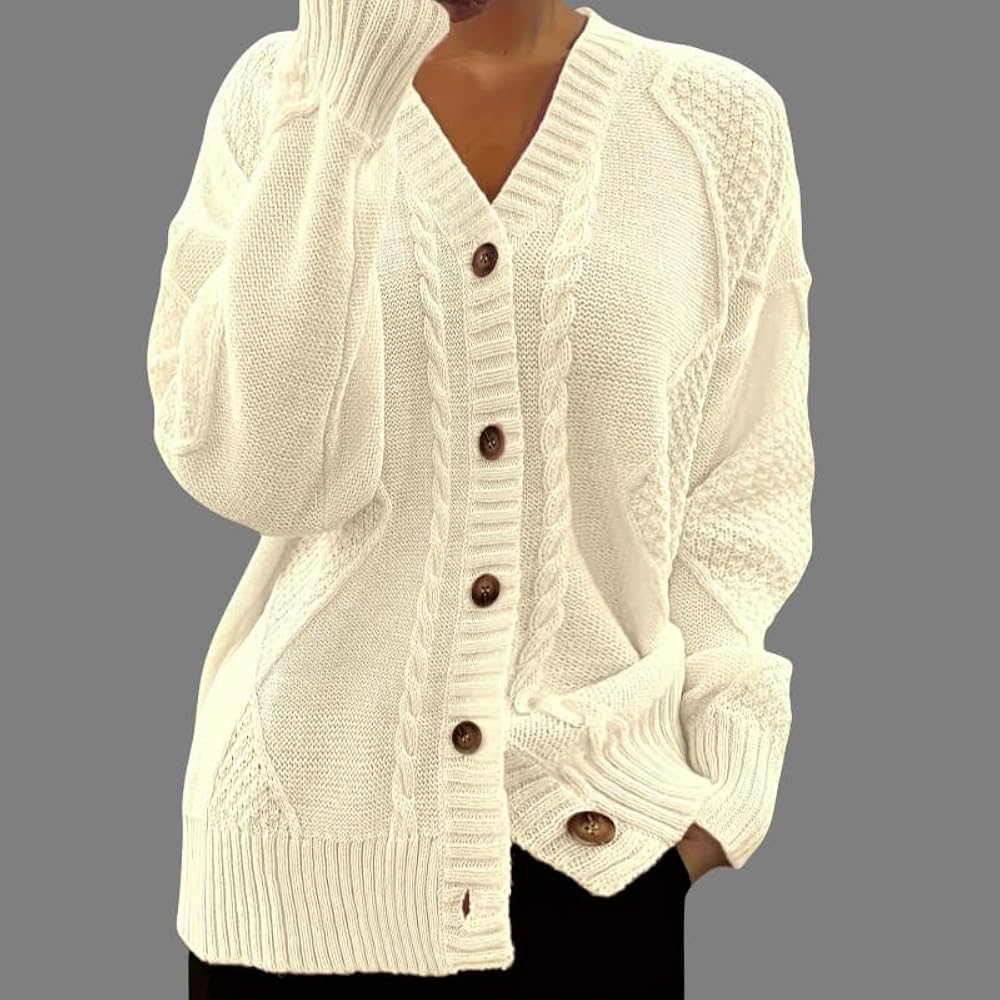 DEPENSL Womens Open Front Cable Knit Cardigan Sweaters 2025