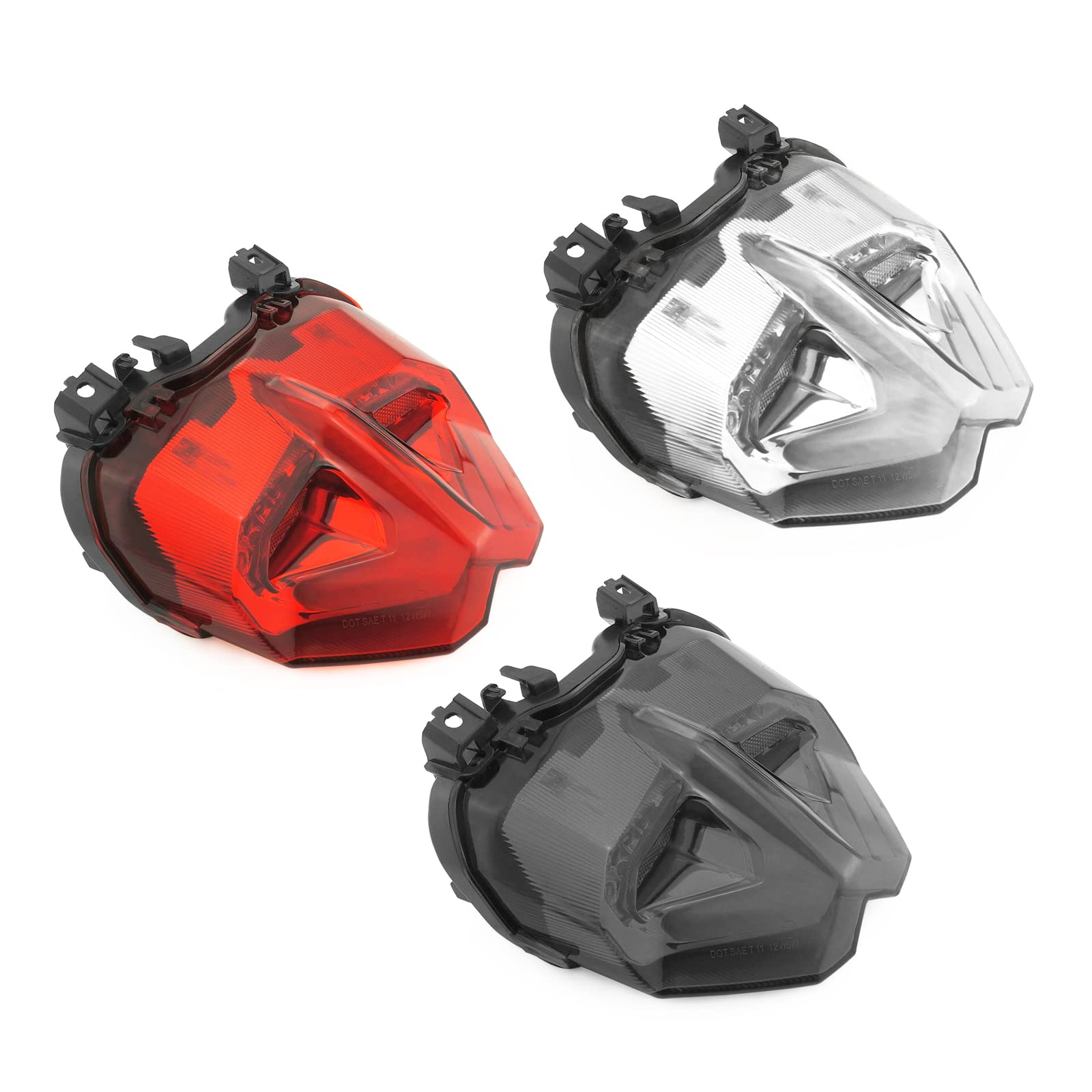 Motorfiets led-achterlicht Voor MT09 MT-09 SP FZ09 2021 2022 2023 Achter Achterlicht Motorfiets Accessoires LED Brake Richtingaanwijzer Geïntegreerde Achterlichten (Color : Smoke