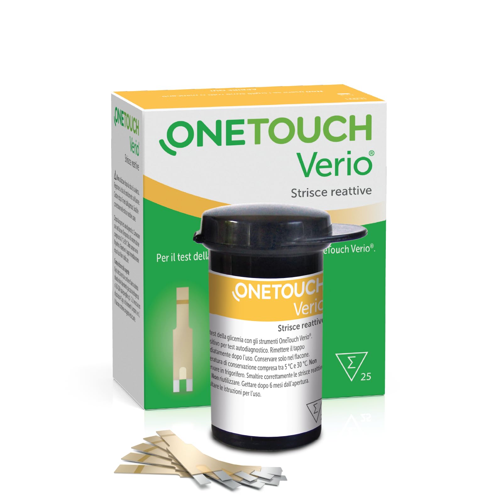 Lifescan onetouch verio glicemia 25striscette