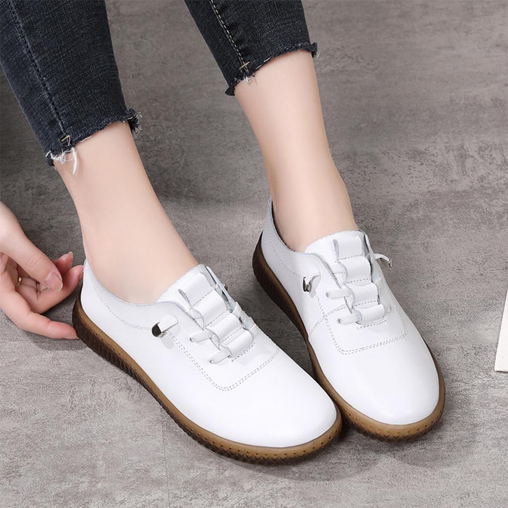 Loafer e Mocassini Donna Pell Eleganti Derby Donna Casual Piatti Scarpe Barca Donna Morbidi Semplici