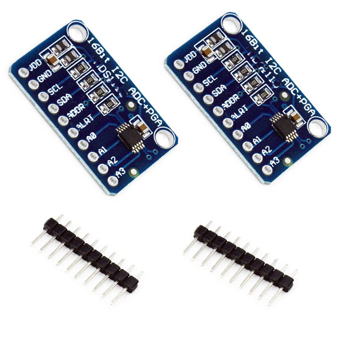 Hailege 2pcs 16 bit 16 byte 4 canali I2C IIC convertitore ADC PGA analogico a digitale con amplificatore a guadagno programmabile scheda di sviluppo del convertitore ADC