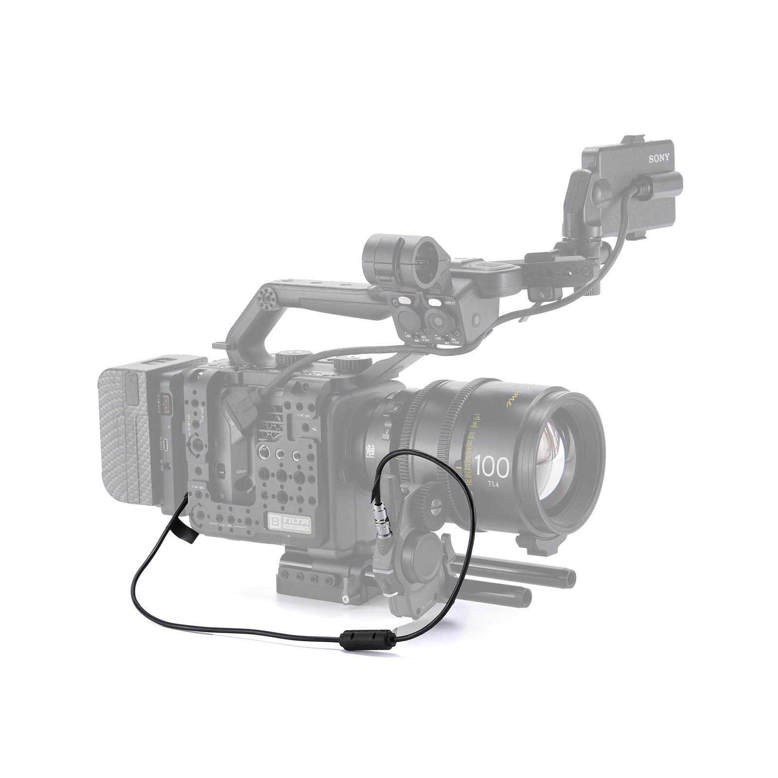 Tilta Cavo di controllo da 7 pin a LANC Nucleus-M II compatibile con il sistema di messa a fuoco wireless Nucleus-M II Lunghezza 50 cm TCB-7P-LANC-50