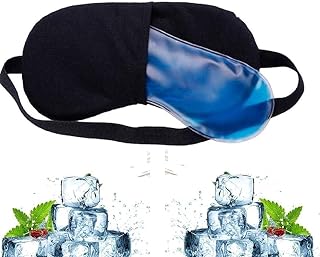 أقنعة تبريد العين للهالات السوداء والانتفاخ، عبوة ثلج جل ساخنة وباردة تخفف التوتر والصداع النصفي، قناع نوم لتغطية العين، أقنعة منشطة ومنعشة للرجال والنساء من ميتالهوت