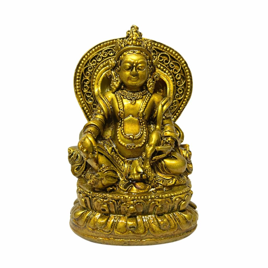 - Kuber Murti Kuber Statue Kuber Idol for Home & Shop | Kubera Figurine Home Decor Showpiece & Gift Item | Lakshmi Kubera Murti for Wealth & Money Attraction, Resin, Brown