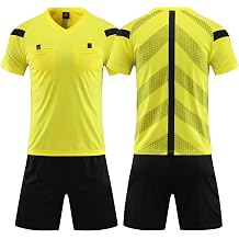 Breathable Quick-Dry Soccer Referee Uniform Set - Fit Adults & Kids, All Ages