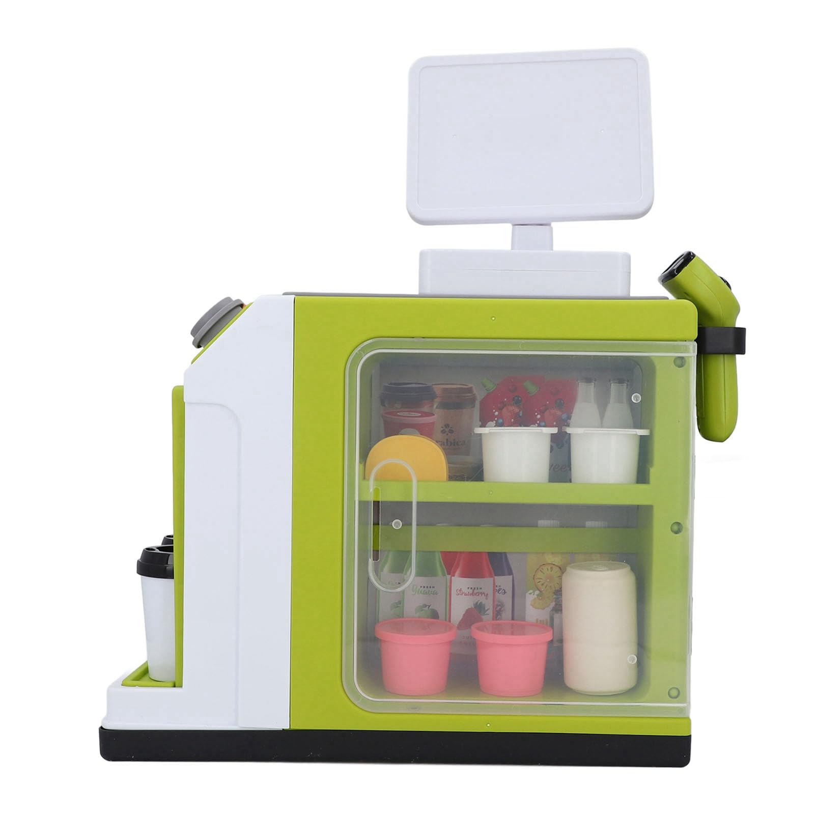 Registratore di Cassa Giocattolo Supermercato Simulato Set da Gioco Multifunzionale per Bambini Gioco Educativo Plastica ABS 64 Accessori