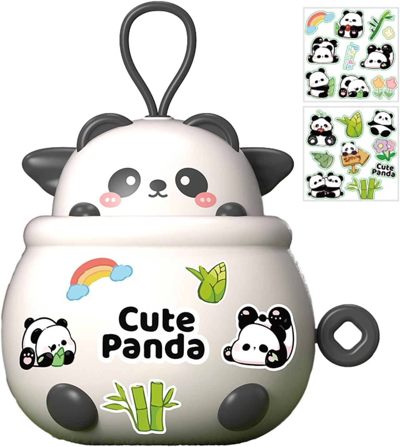 KASTWAVE Panda Piggy Bank for Savings, Coin Bank, Cute Cartoon Money Bank, Lucky Coin Bank for New Year's Money Collection, Practical Gift & Home Decoration
