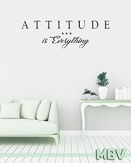 Attitude is Everything Wall Quote - Wall decal - Vinyl sticker Lettering - Wall saying - inspirational life sports business classroom quote
