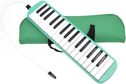 Melodica 32 Key Pianica المحمولة مع حقيبة حمل قصيرة وطويلة الفم للمبتدئين هدية أطفال
