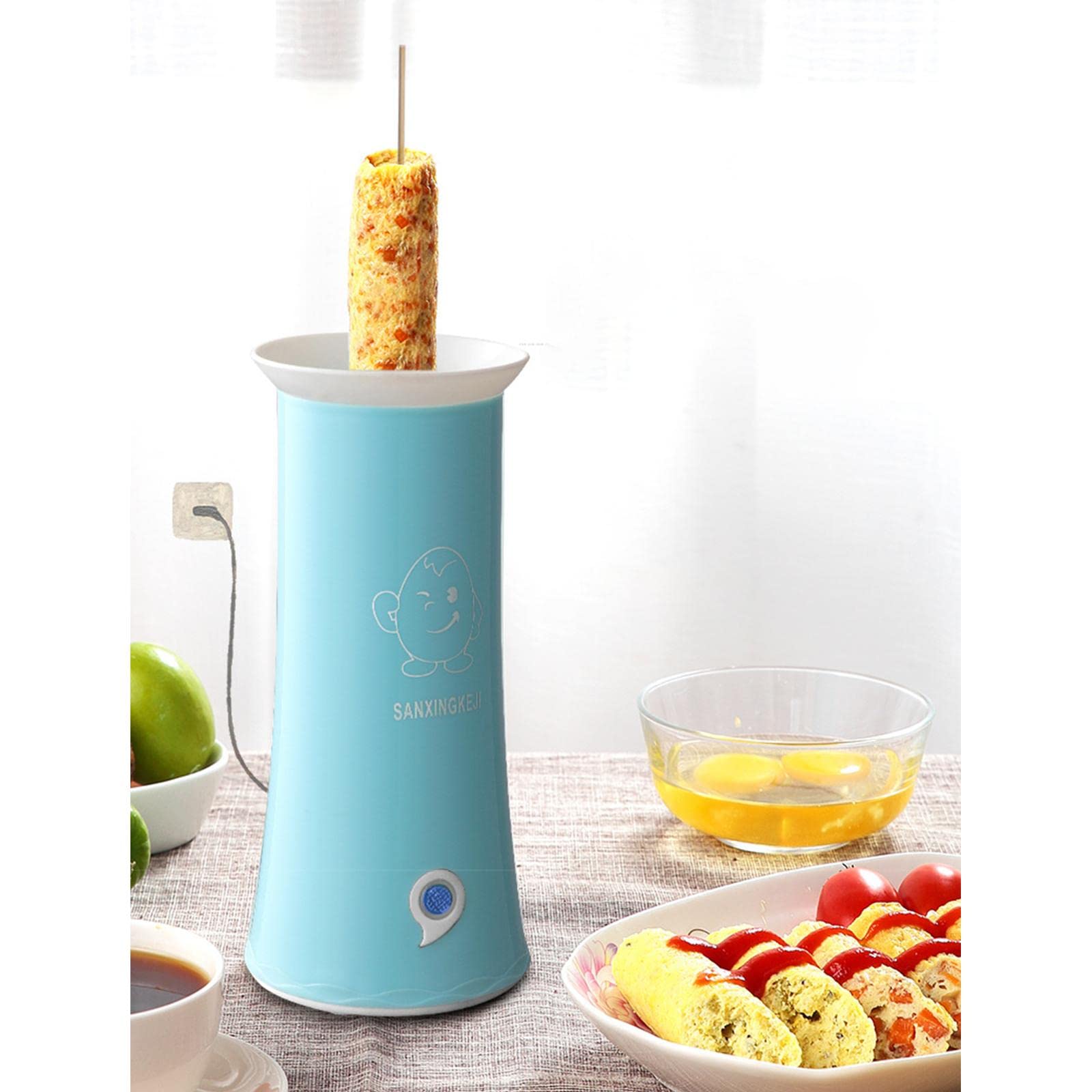 LOSA Automatic Egg Roll Maker Electric Eggs Sausage Boiler Blue-image-23