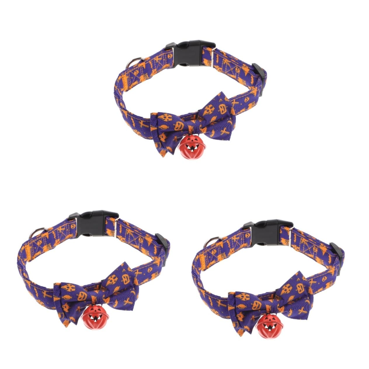 Collier pour chien et chat lot de 3 nœuds Halloween Yardwe accessoires de fête pour animaux