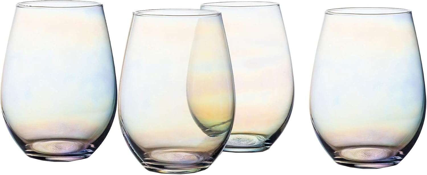 Kiara Luster Set of 4 Stemless Goblets