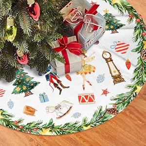 Christmas tree skirt 48 inch nutcracker tree skirts tree mat merry christmas ornaments home decorations xmas tree skirt holiday  urban country home decor