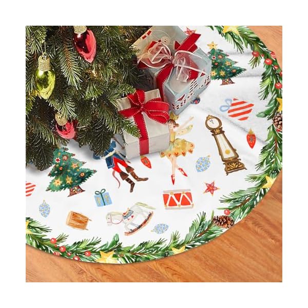 Christmas tree skirt 48 inch nutcracker tree skirts tree mat merry christmas ornaments home decorations xmas tree skirt holiday  urban country home decor