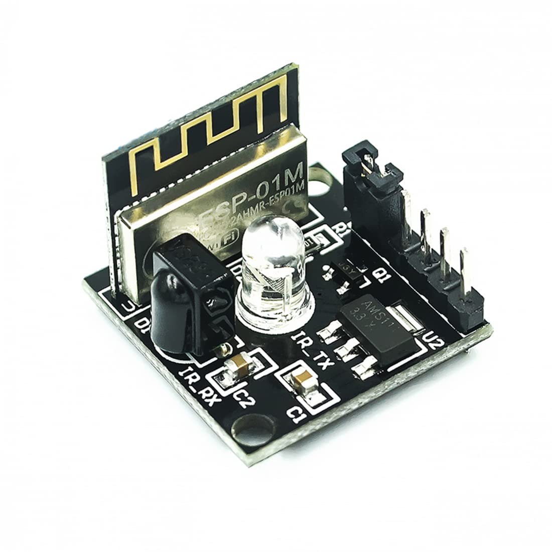 Hailege 2pcs ESP8285 ESP-01M Capteur émetteur-récepteur Infrarouge numérique IR Module récepteur émetteur Infrarouge WiFi Commutateur de télécommande