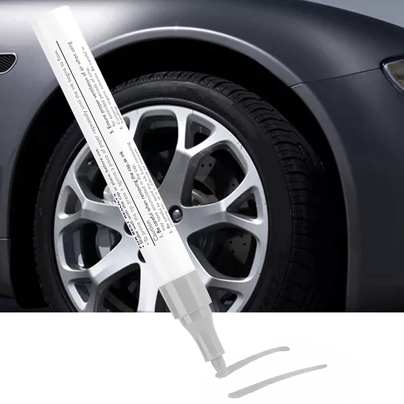 Autoreifenmarker, Autolackstift, Nachfüllbares Tin Produktbild-Vorschau 5