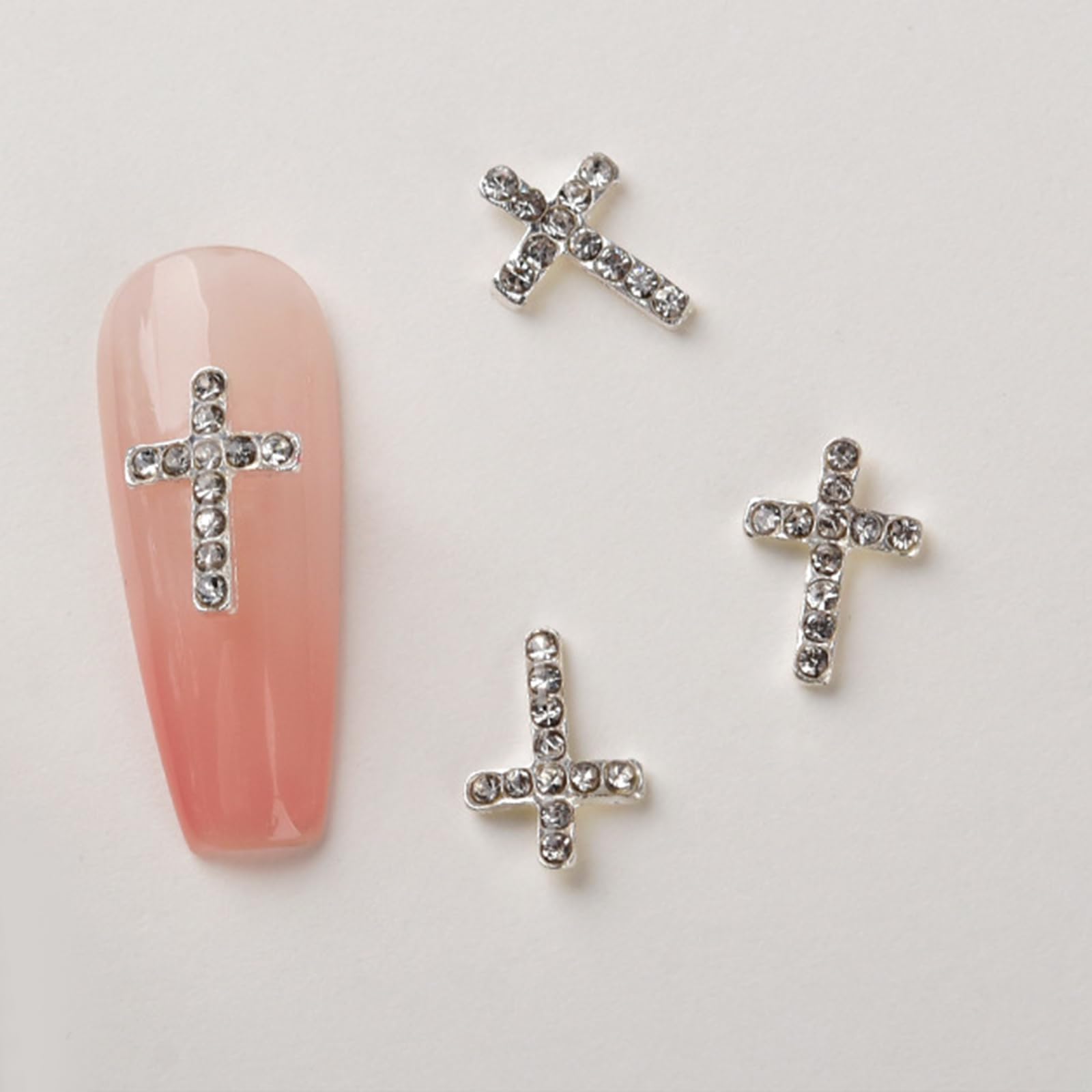 oringnat 10Pcs Retro Charm Alloy Rhinestones Charms Punk Gothic Art Supplies for Acrylic
