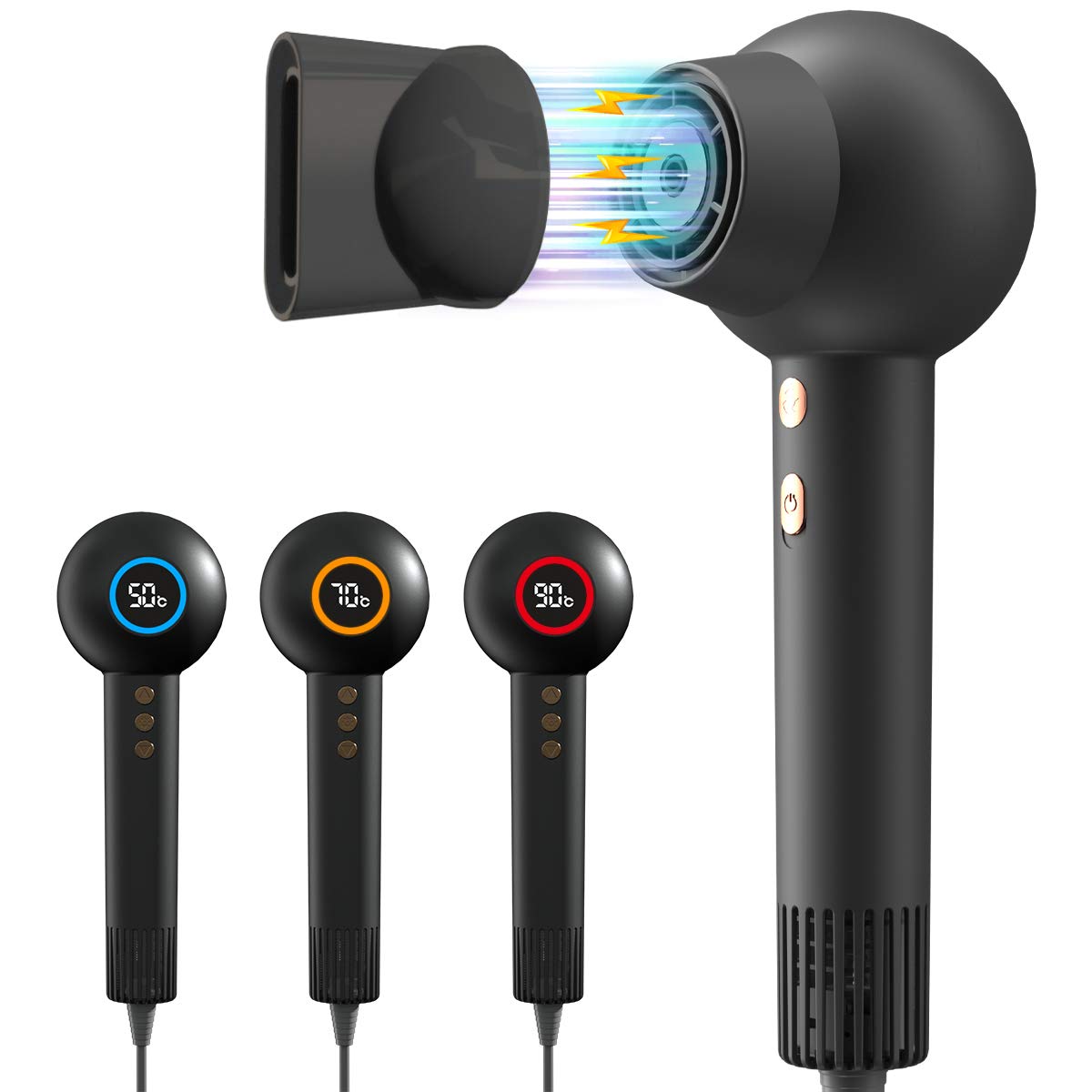 Amazon | 「業界最強風量16m³/分＆2000万個マイナスイオン」知能ヘア  